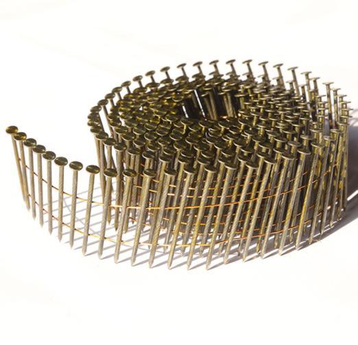 2 1/4′′x. 099′′ Wire Pallet Coil Nails Screw Shank Diamond Point Nail