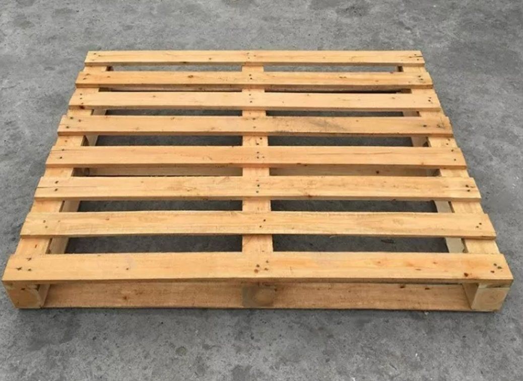 1200 X 1000 X 130mm 4 Yönlü Ahşap Palet Güçlü Yapı Euro Epal Katı Ahşap Paletler