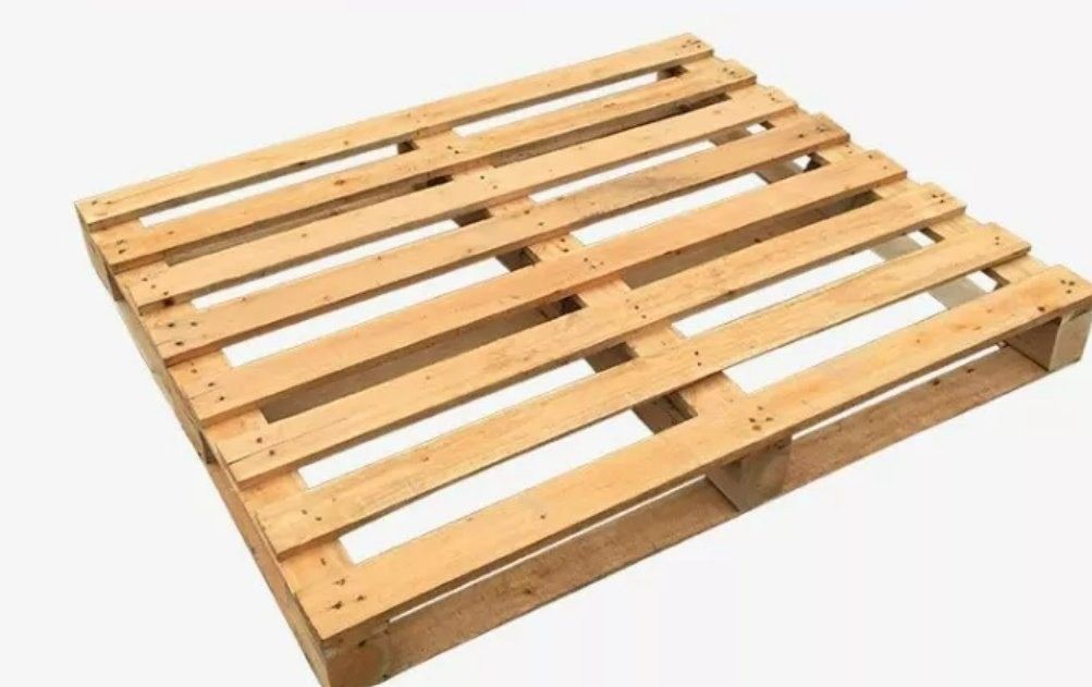1200 X 1000 X 130mm 4 Yönlü Ahşap Palet Güçlü Yapı Euro Epal Katı Ahşap Paletler