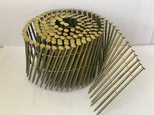 İyi fiyat Pallet ahşap inşaatı için sarı galvanize bobin çivi çevrimiçi